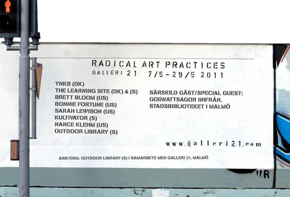 Radical Art Practises|Galleri 21|2011